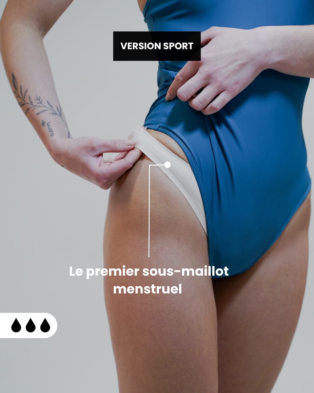 SOUS MAILLOT MENSTRUEL DUNA SPORT - FLUX ABONDANT