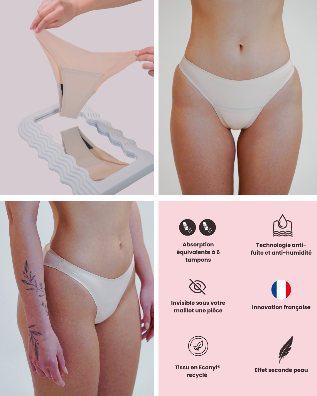 SOUS MAILLOT MENSTRUEL DUNA SPORT - FLUX ABONDANT