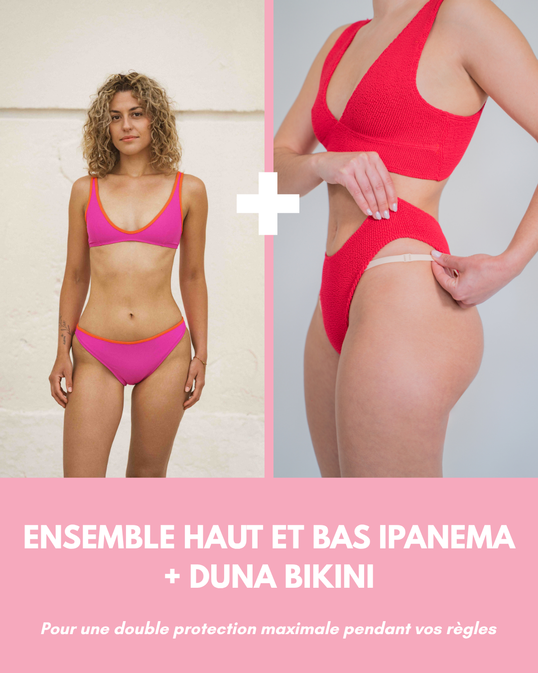 PACK SUMMER DOUBLE PROTECTION (Ensemble maillot menstruel + Duna bikini)