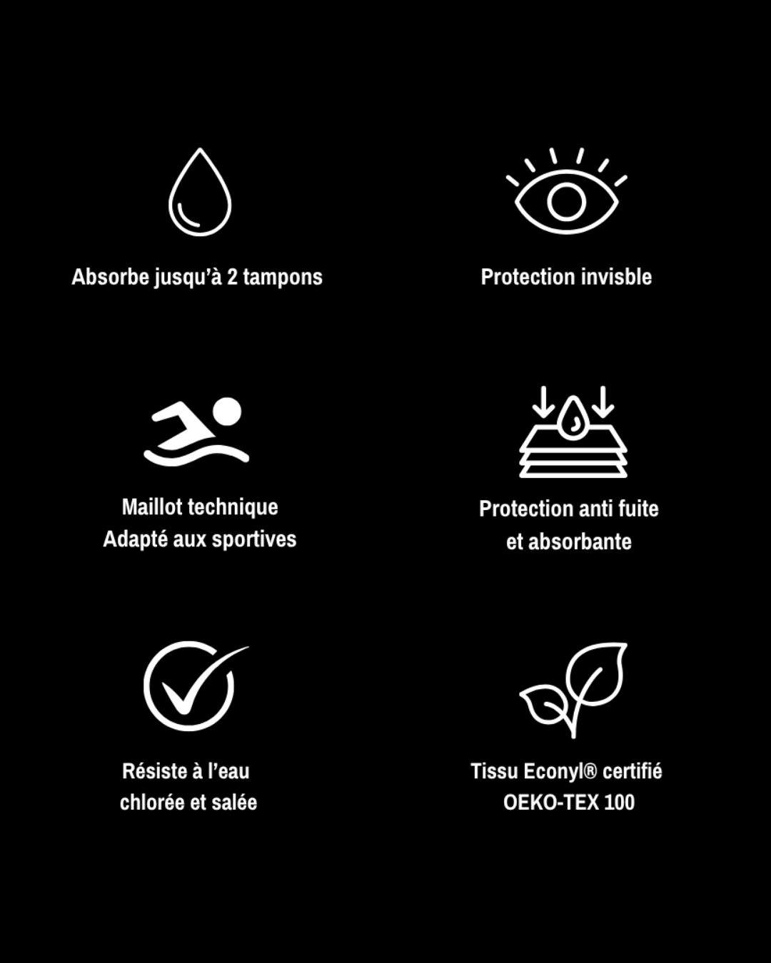 MAILLOT MENSTRUEL UNE PIÈCE EMMA